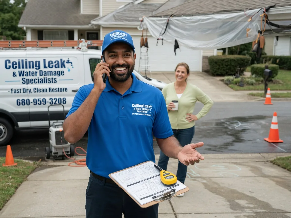 Ceiling Leak Cleanup Blanchard, OK FAQs